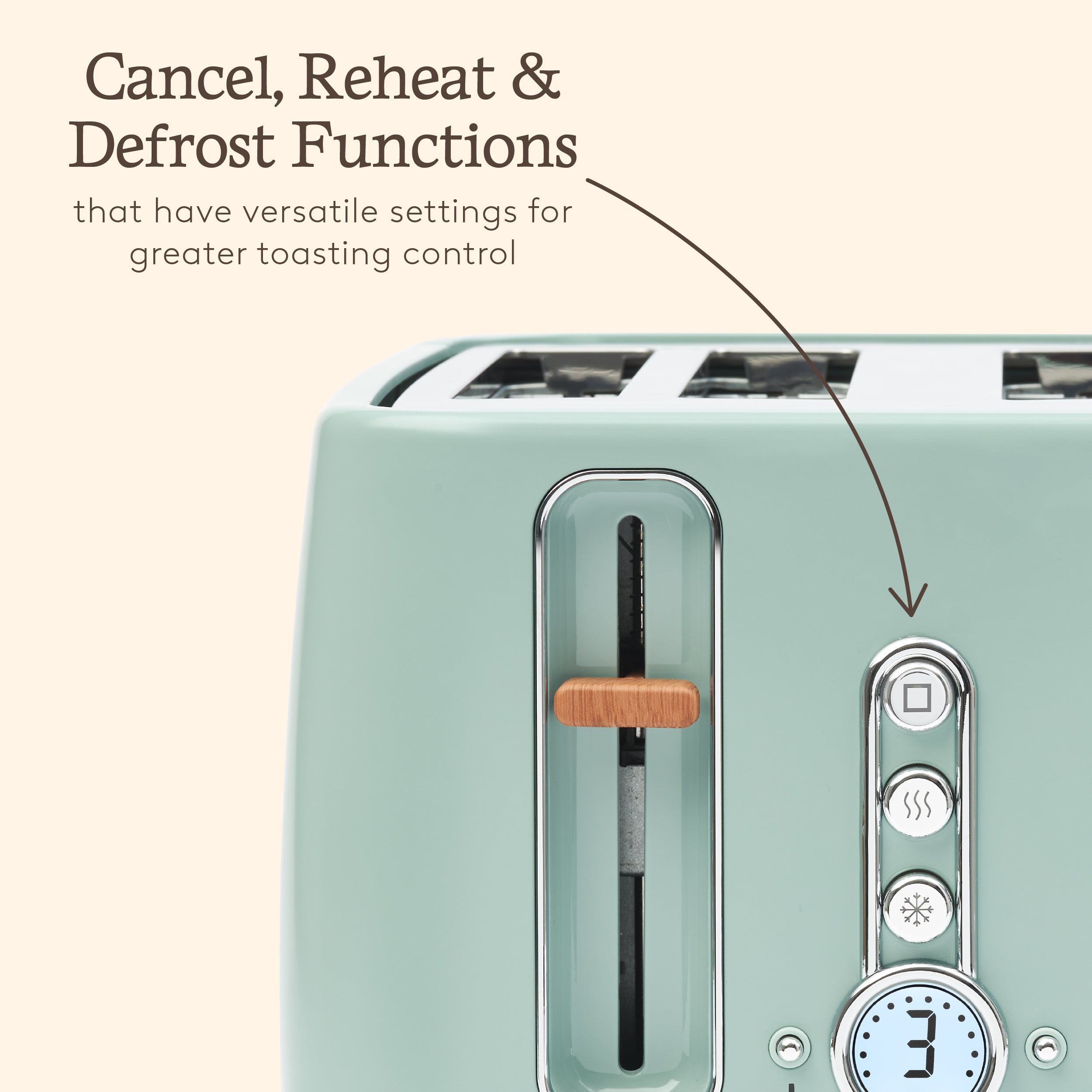 Haden Dorchester Sage Green 4 Slice Toaster