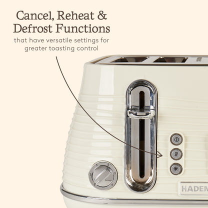 Haden Devon 4 Slice Toaster Cream Toasters Haden