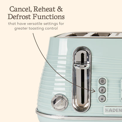 Haden Devon 4 Slice Toaster – Eucalyptus Green Toasters Haden