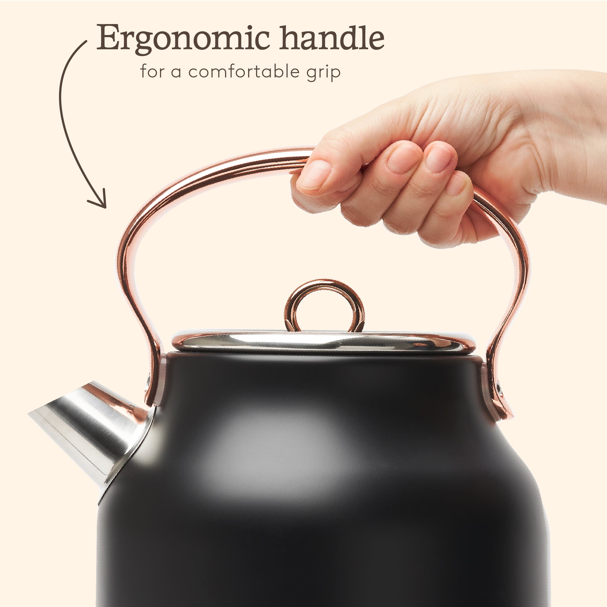 Haden Heritage Kettle – Black & Copper Kitchen Haden