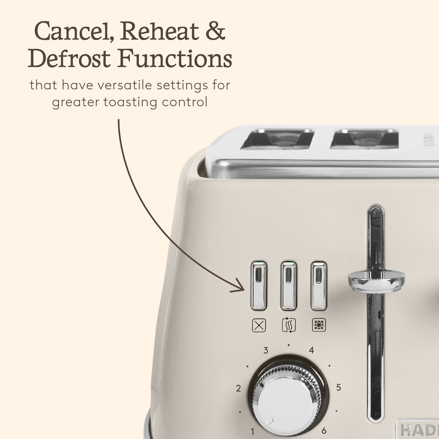 Haden Cotswold 4 Slice Putty Toaster Toasters Haden