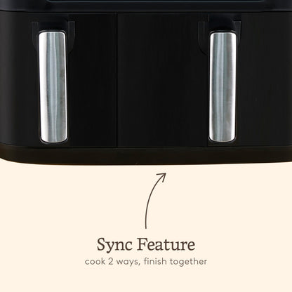 Haden 9.5L Dual Air Fryer – Black Haden