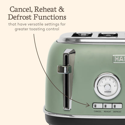 Haden Jersey 4 Slice Toaster Cedar Green Toasters Haden