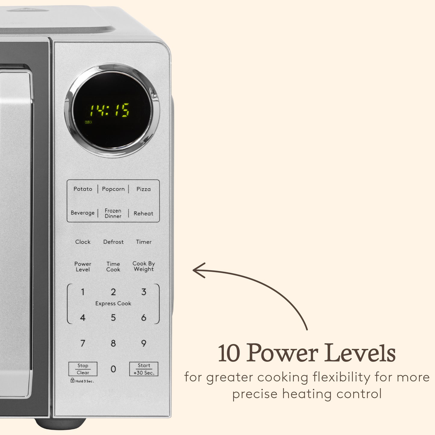 Haden 23L Touch Control Microwave in Silver