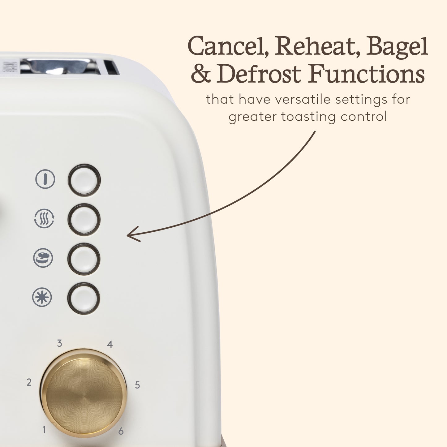 Haden Banbury 2 Slice Toaster Sour Cream