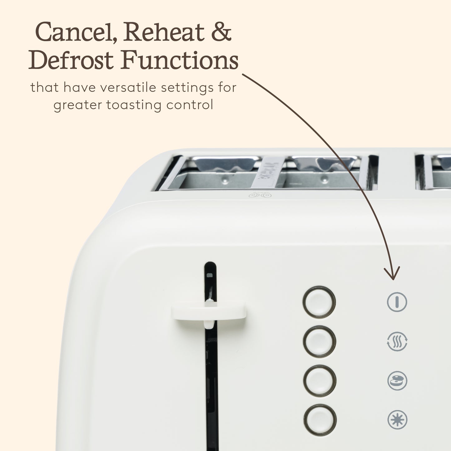 Haden Banbury 4 Slice Toaster Sour Cream