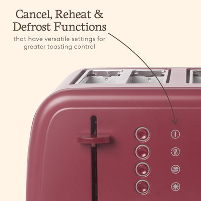 Haden Banbury 4 Slice Toaster Berry