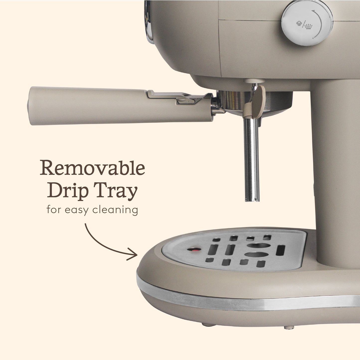 Haden Barista Espresso Machine – Putty Beige Coffee machine Haden