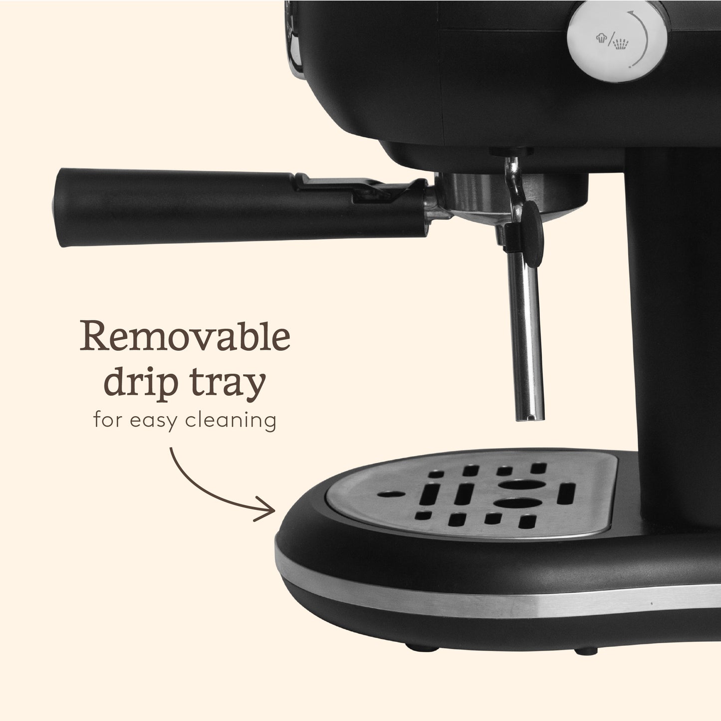 Haden Barista Espresso Machine – Black Coffee machine Haden