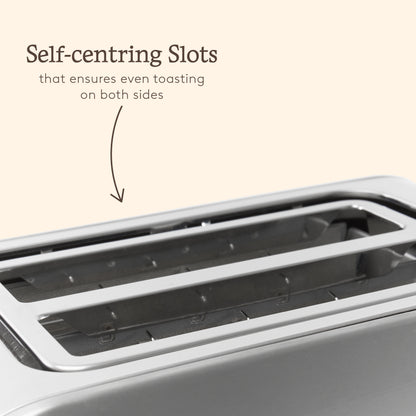 Haden Stoke Brushed Steel 2 Slice Toaster Toasters Haden