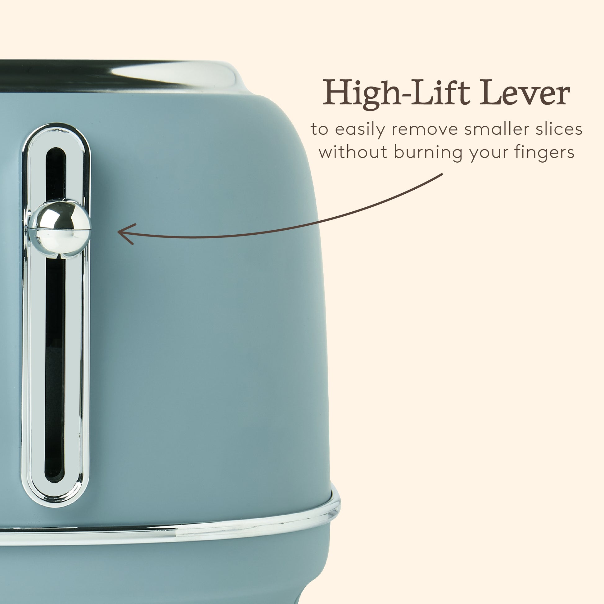 Haden Highclere Poole Blue 4 Slice Toaster Toasters Haden
