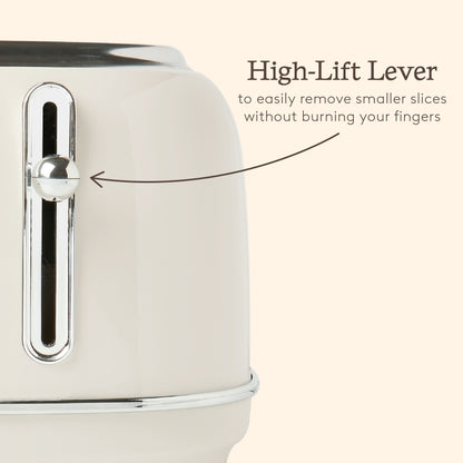 Haden Highclere Cream 4 Slice Toaster Toasters Haden