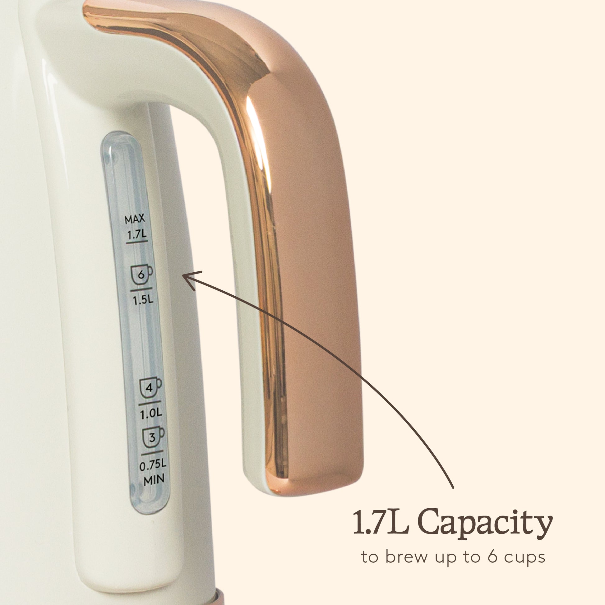 Haden Salcombe Kettle – Cream & Copper Electric Kettles Haden