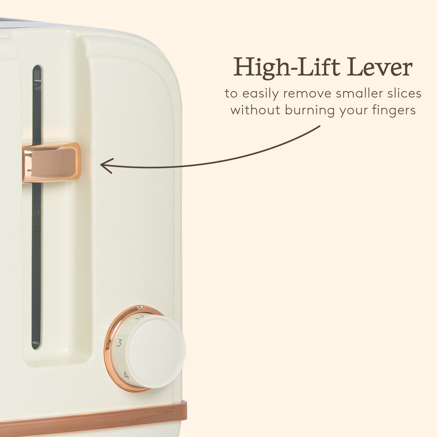 Haden Salcombe 4 Slice Toaster – Cream & Copper Toasters Haden