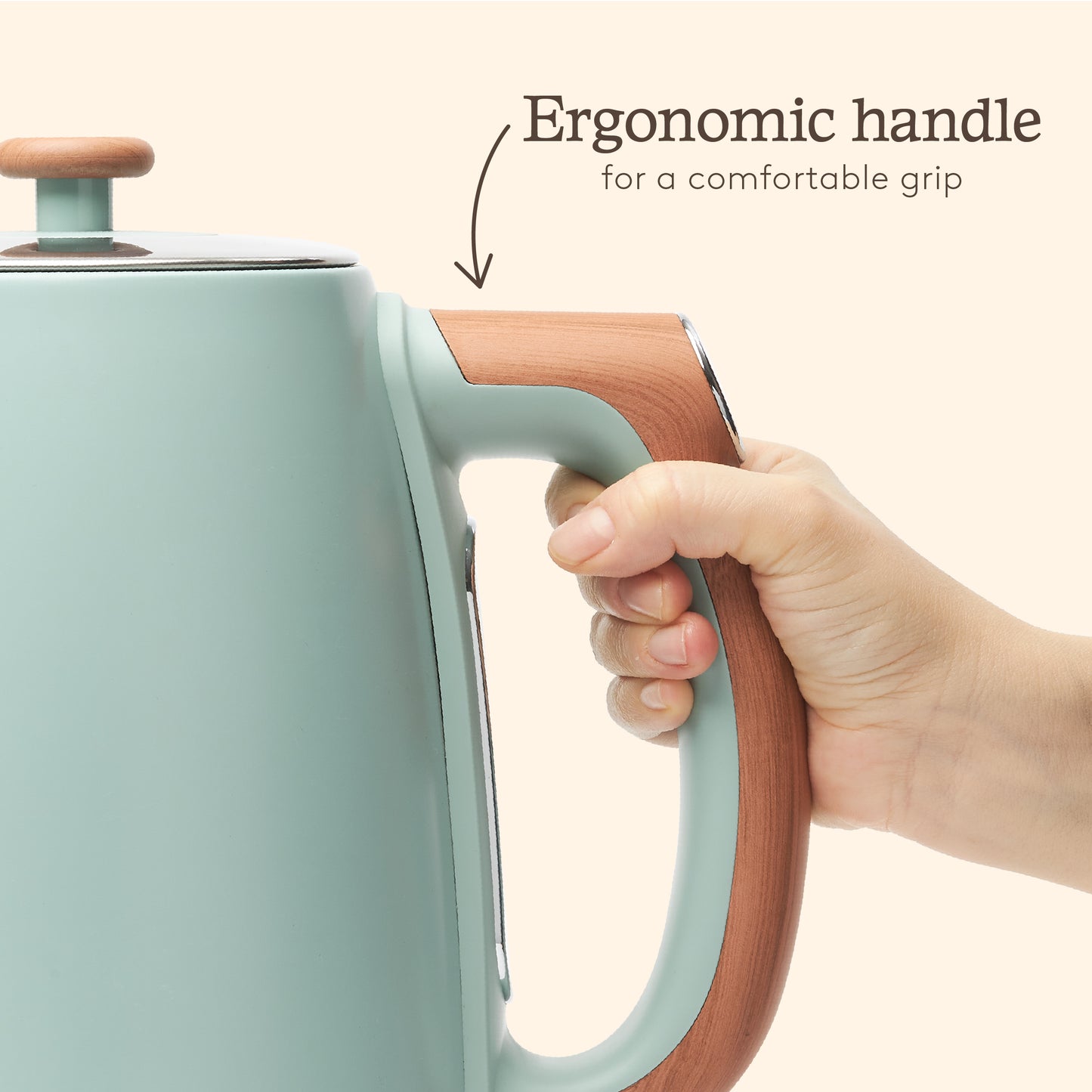 Haden Dorchester Sage Green Digital Variable Temperature Kettle Electric Kettles Haden