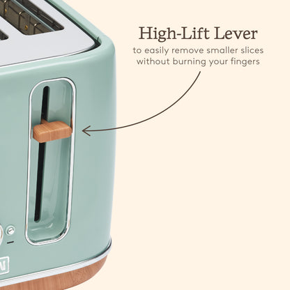 Haden Dorchester Sage Green 4 Slice Toaster Toasters Haden