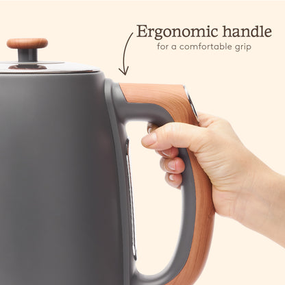 Haden Dorchester Grey Digital Variable Temperature Kettle Electric Kettles Haden