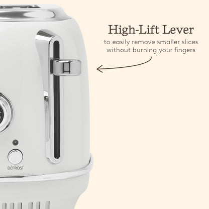 Haden Heritage 2 Slice Toaster – Ivory White Toasters Haden