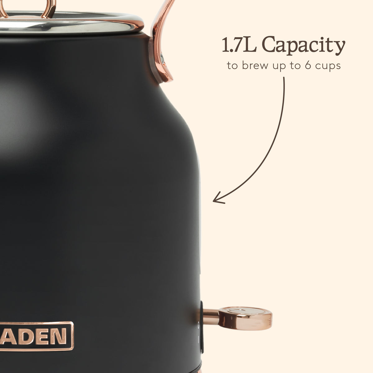 Haden Heritage Kettle – Black & Copper Kitchen Haden