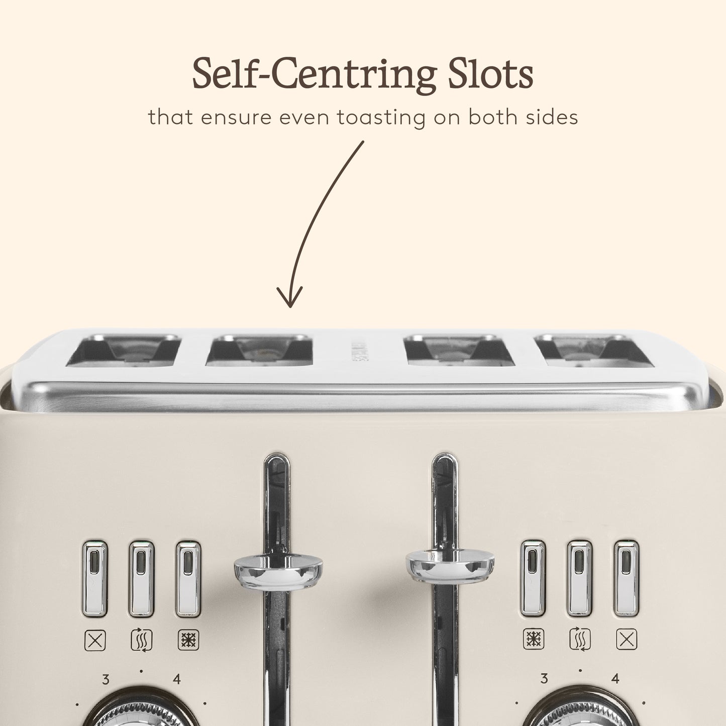 Haden Cotswold 4 Slice Putty Toaster Toasters Haden
