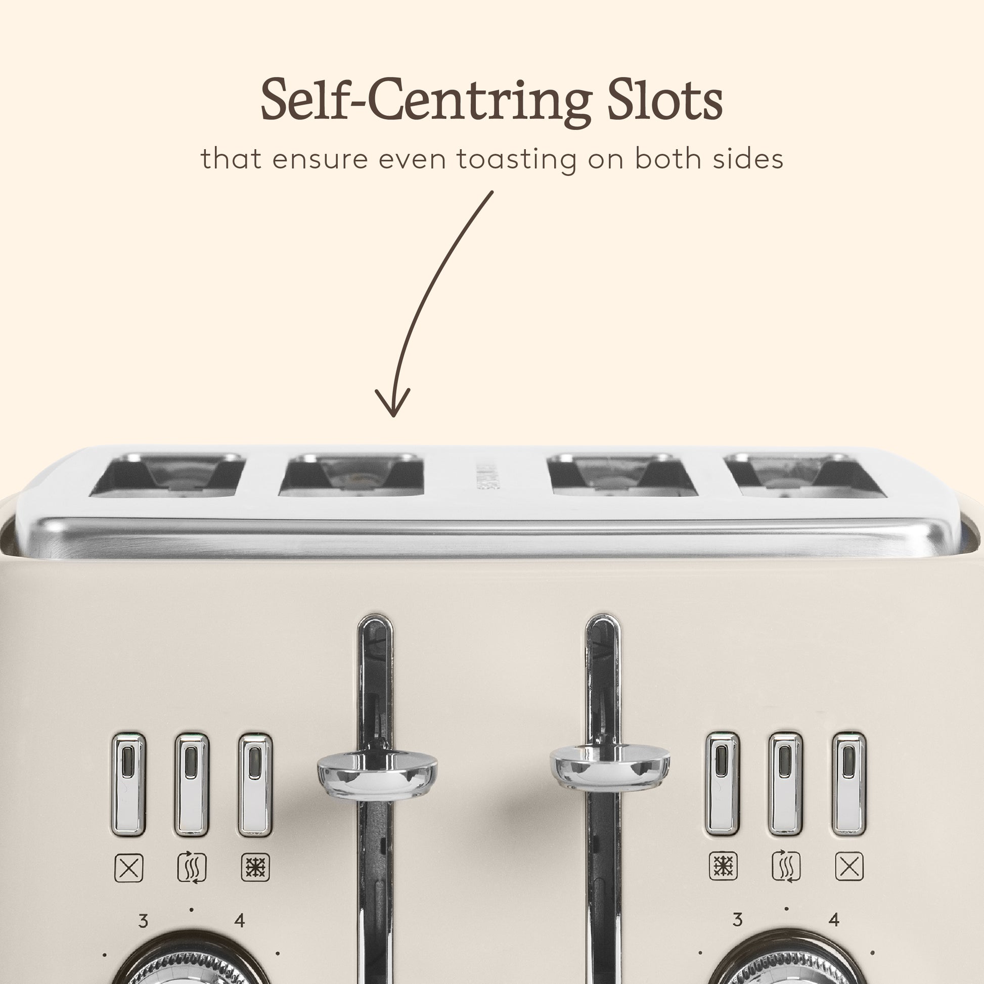 Haden Cotswold 4 Slice Putty Toaster Toasters Haden