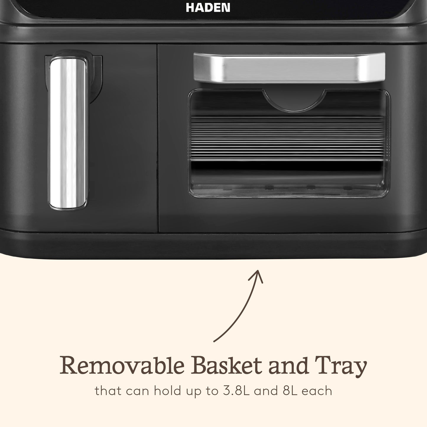 Haden 12L Dual Zone Air Fryer – Black Air Fryers Haden
