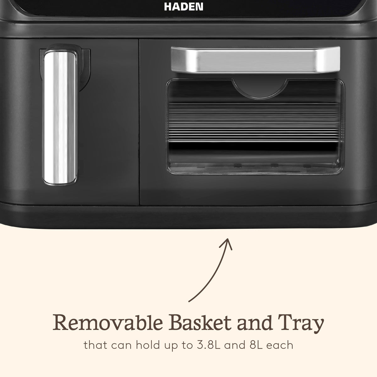 Haden 12L Dual Zone Air Fryer – Black Air Fryers Haden