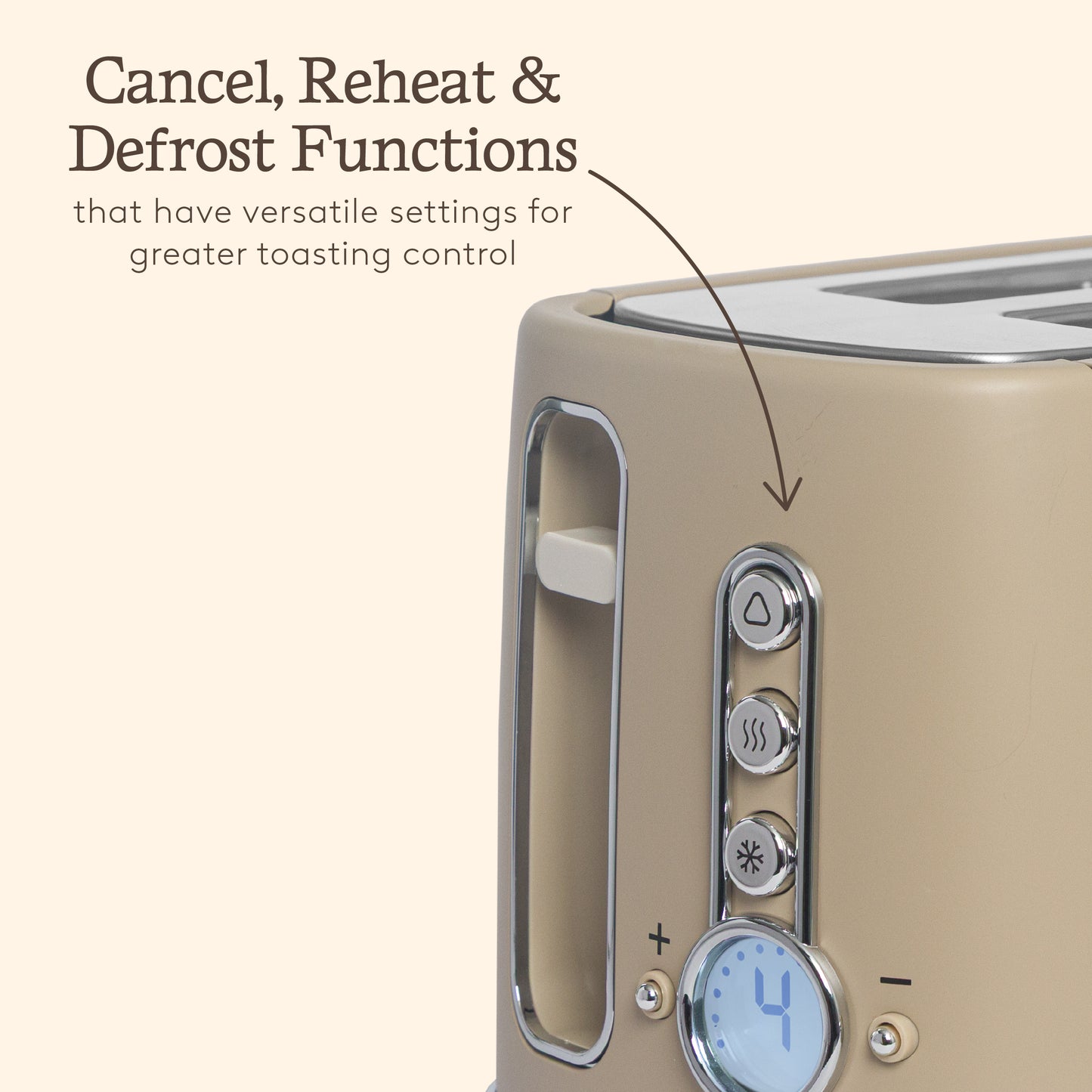 Haden Dorchester 2 Slice Toaster Cashmere Beige Toasters Haden