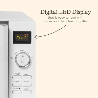 Haden 20L Digital Microwave – White Microwave Ovens Haden
