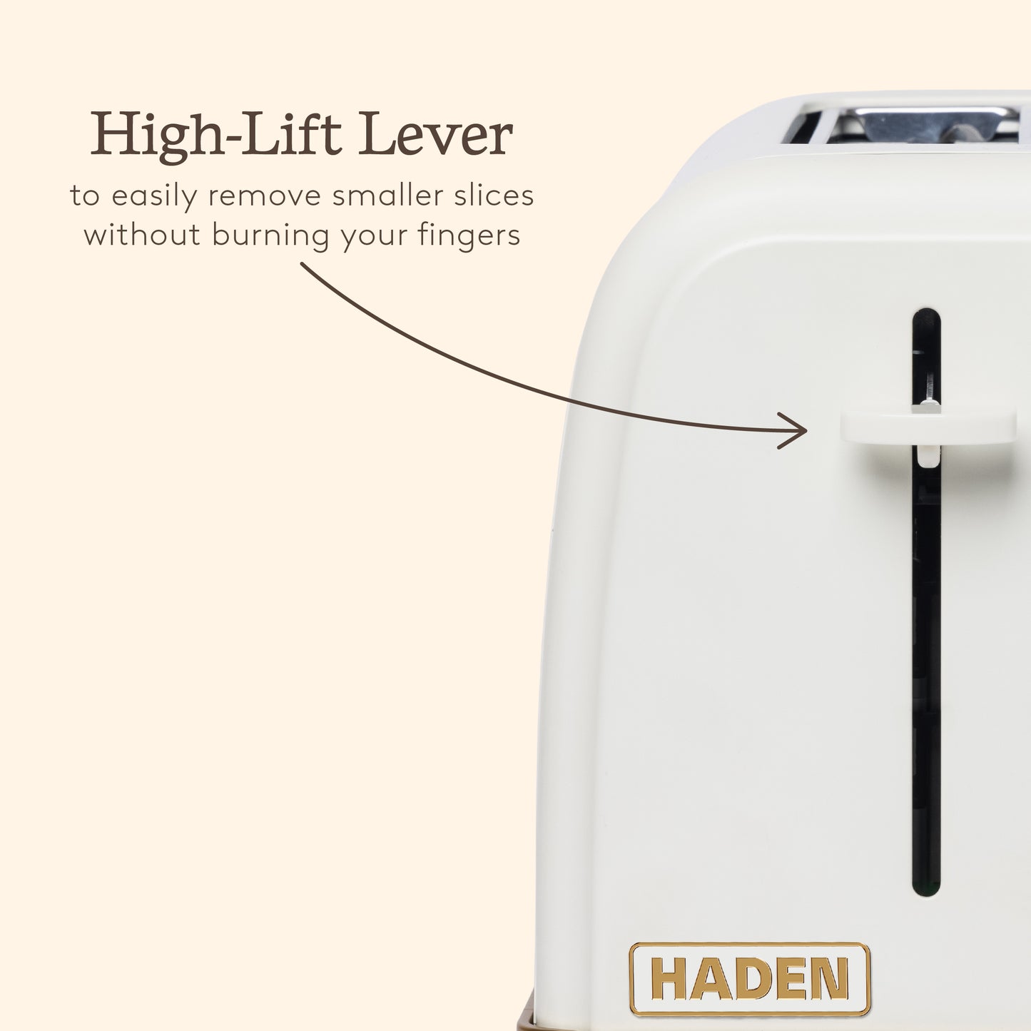 Haden Banbury 2 Slice Toaster Sour Cream