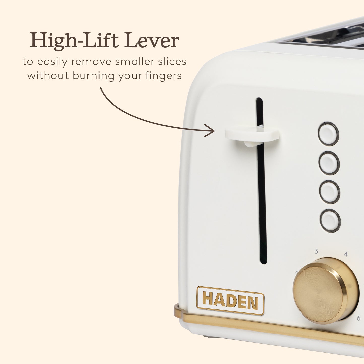 Haden Banbury 4 Slice Toaster Sour Cream