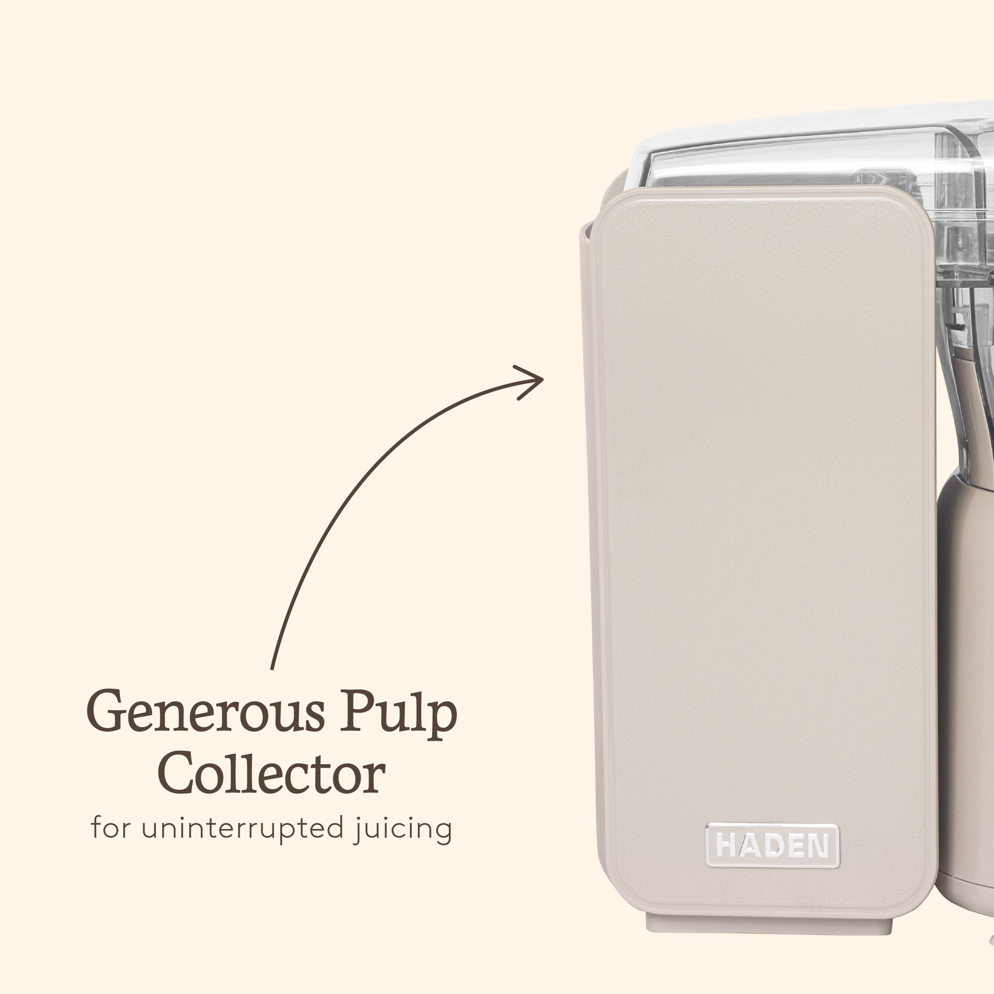 Haden 1L Juicer – Putty Beige Juicer Haden