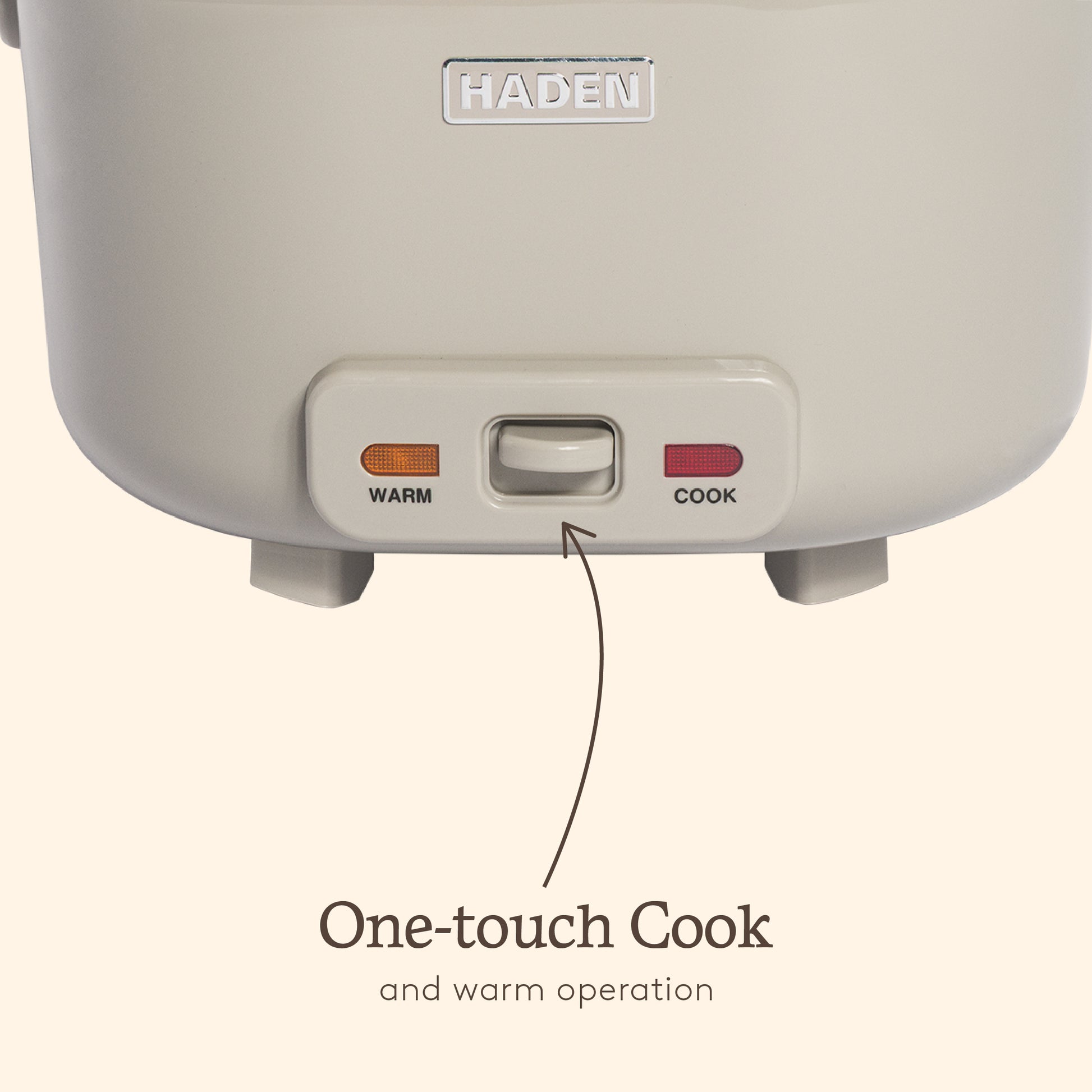 Haden 1.5L Rice Cooker – Putty Beige Rice Cooker Haden