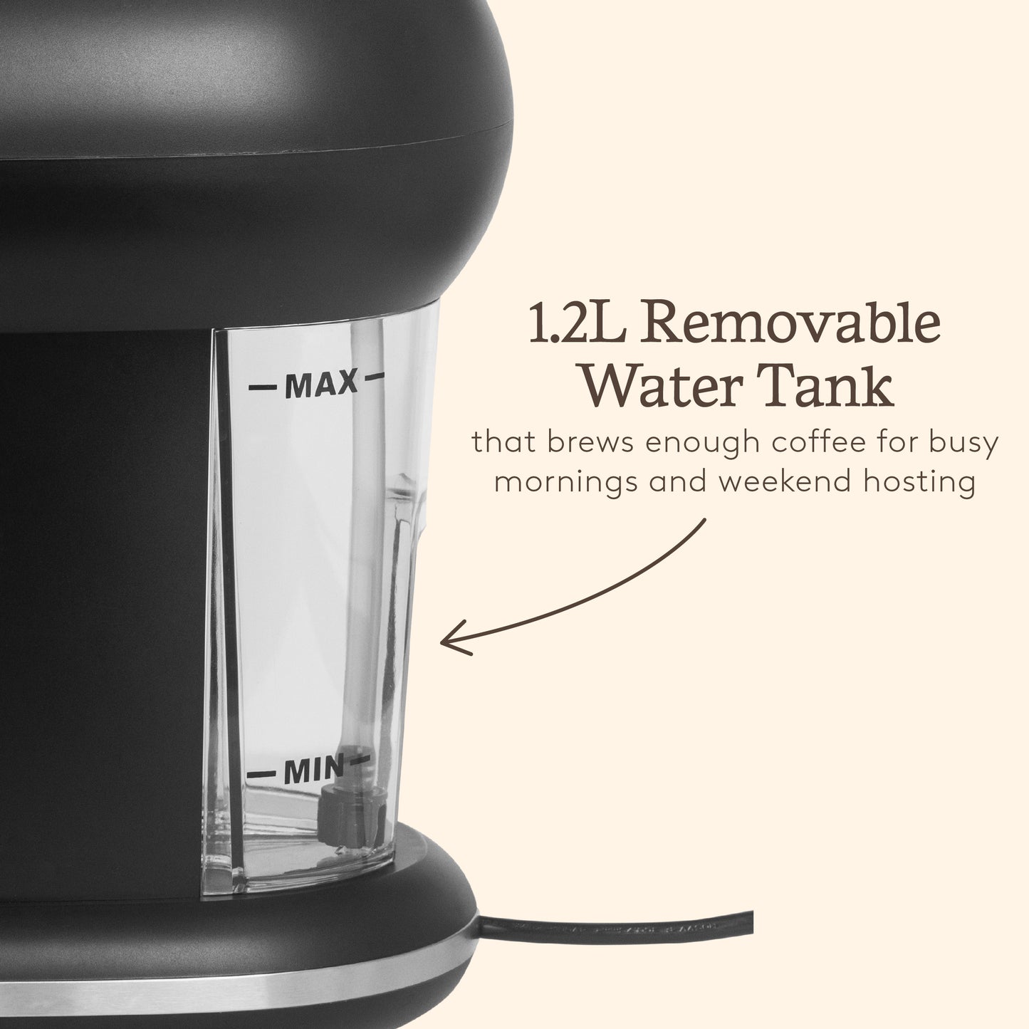 Haden Barista Espresso Machine – Black Coffee machine Haden