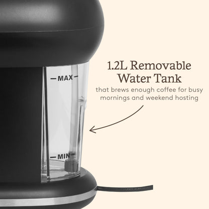 Haden Barista Espresso Machine – Black Coffee machine Haden