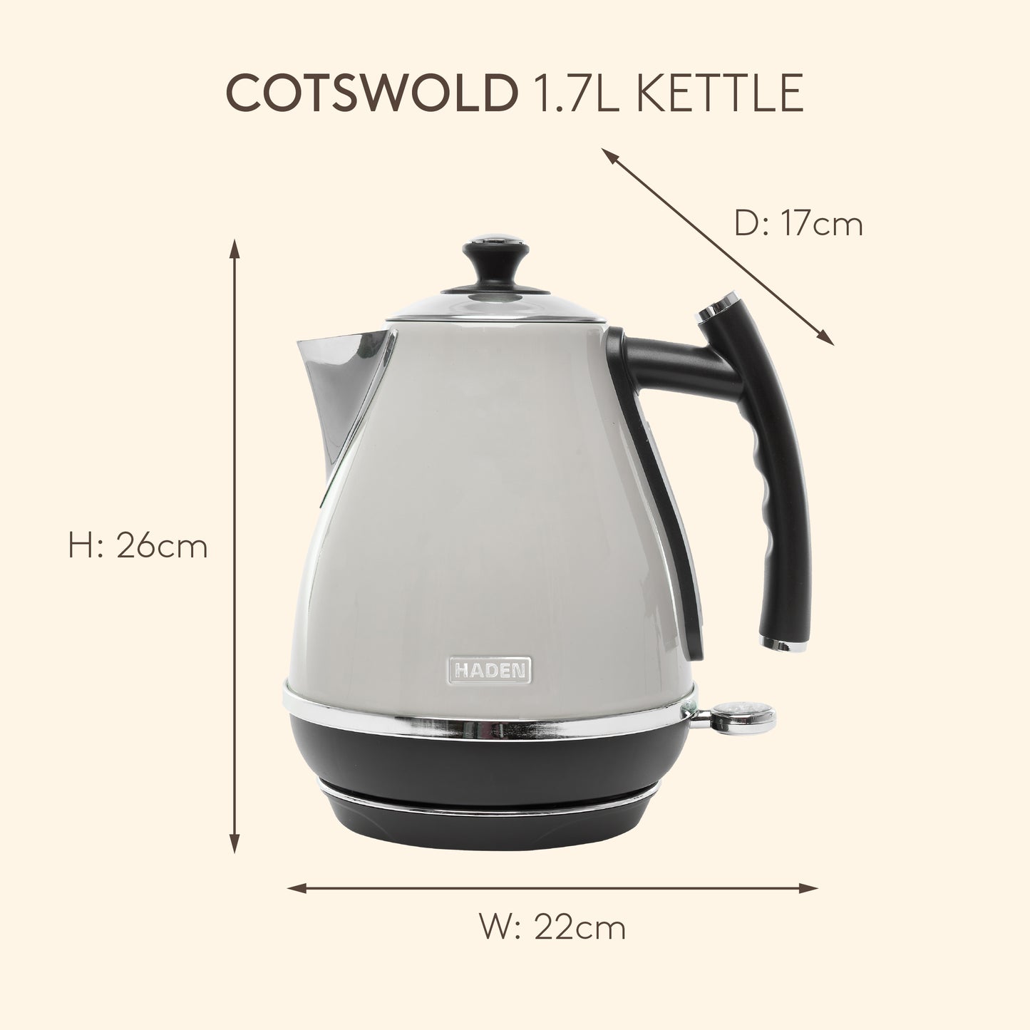 Haden Cotswold Putty Kettle Electric Kettles Haden