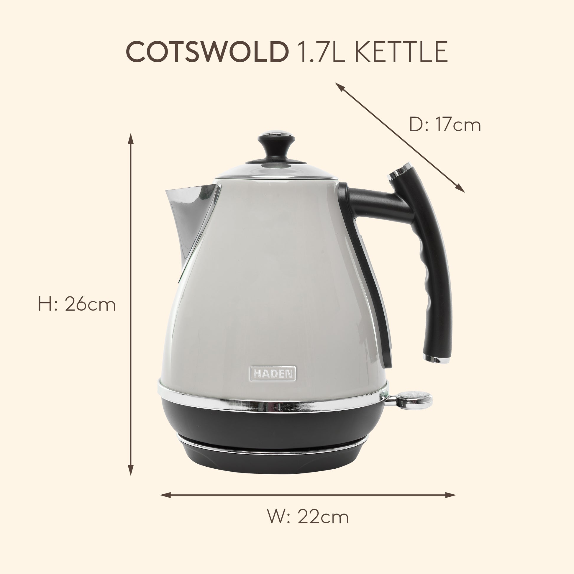 Haden Cotswold Putty Kettle Electric Kettles Haden