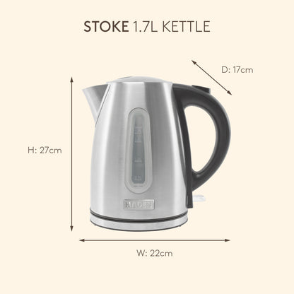 Haden Stoke Brushed Steel Kettle Electric Kettles Haden