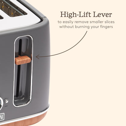 Haden Dorchester Grey 4 Slice Toaster Toasters Haden