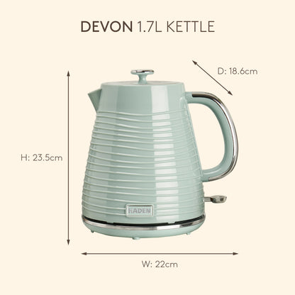Haden Devon Kettle – Eucalyptus Green Electric Kettles Haden