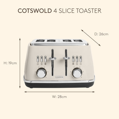 Haden Cotswold 4 Slice Putty Toaster Toasters Haden