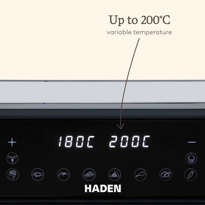 Haden 9.5L Dual Air Fryer – Black Haden