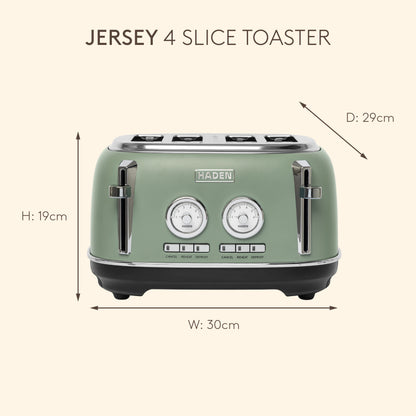 Haden Jersey 4 Slice Toaster Cedar Green Toasters Haden