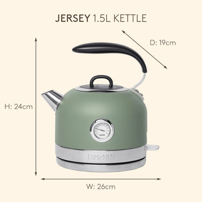 Haden Jersey 1.5L Kettle Cedar Green Electric Kettles Haden