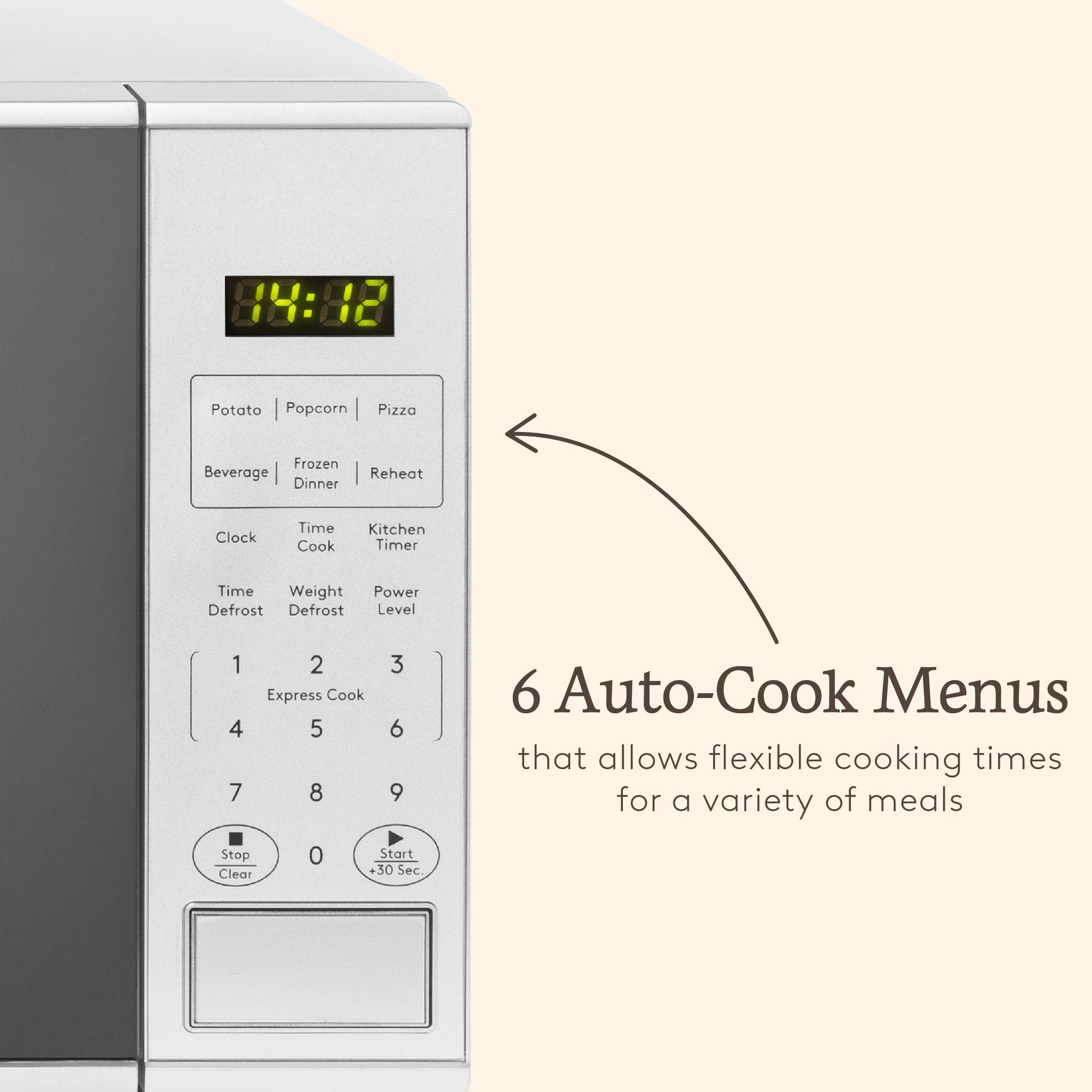 Haden 20L Touch Control Microwave in Silver Microwave Ovens Haden
