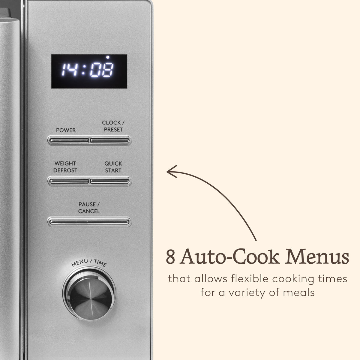 Haden 23L 900W Digital - Stainless Steel Microwave Ovens Haden
