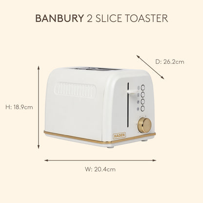 Haden Banbury 2 Slice Toaster Sour Cream