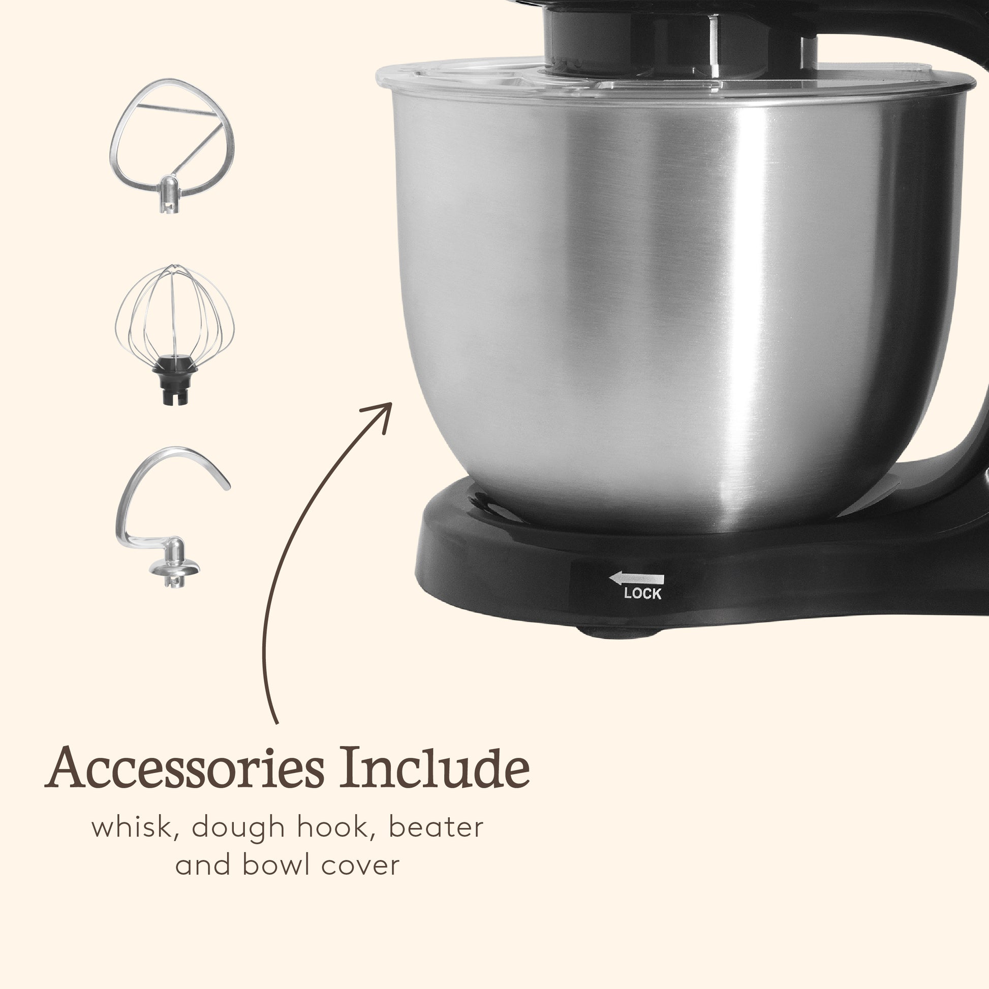 Haden 5L Stand Mixer – Black Food Mixers & Blenders Haden