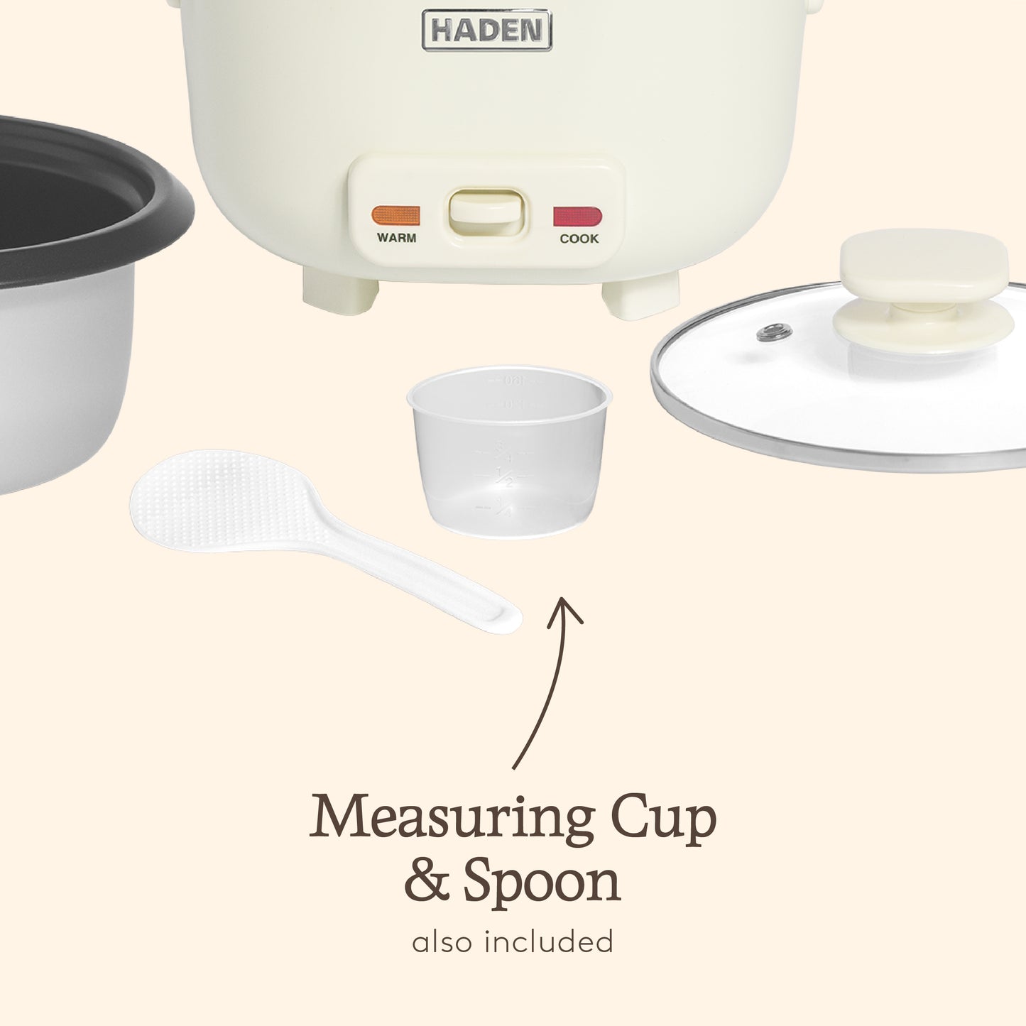 Haden 1L Rice Cooker – Sour Cream Rice Cooker Haden