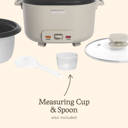 Haden 1.5L Rice Cooker – Putty Beige Rice Cooker Haden
